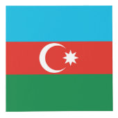 Flagge Aserbaidschans Würfel (Vorderseite)