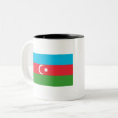 Flagge Aserbaidschans Zweifarbige Tasse (Vorderseite Links)
