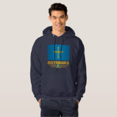 Flagge Asturiens Hoodie (Vorne ganz)