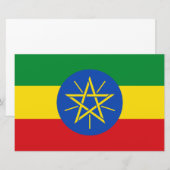 Flagge Äthiopiens Briefpapier (Vorne/Hinten)