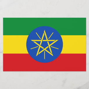Flagge Äthiopiens Briefpapier