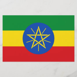 Flagge Äthiopiens Briefpapier