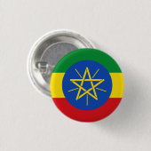 Flagge Äthiopiens Button (Vorne & Hinten)