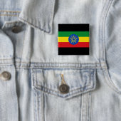 Flagge Äthiopiens Button (Beispiel)