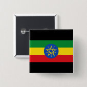 Flagge Äthiopiens Button (Vorne & Hinten)