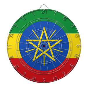 Flagge Äthiopiens Dartscheibe