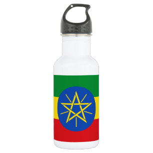 Flagge Äthiopiens Edelstahlflasche