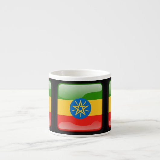 Flagge Äthiopiens Espressotasse (Vorderseite)