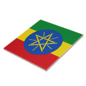 Flagge Äthiopiens Fliese (Seite)