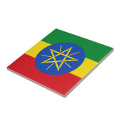 Flagge Äthiopiens Fliese (Seite)