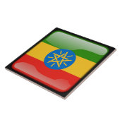 Flagge Äthiopiens Fliese (Seite)