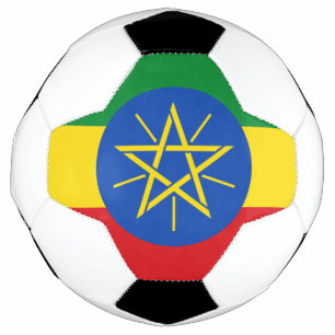 Flagge Äthiopiens Fußball