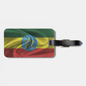 Flagge Äthiopiens Gepäckanhänger (Rückseite horizontal)