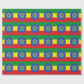 Flagge Äthiopiens Geschenkpapier (Flach)