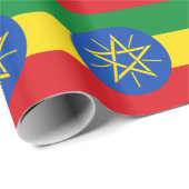 Flagge Äthiopiens Geschenkpapier (Rolleneckpunkt)