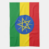 Flagge Äthiopiens Geschirrtuch (Vertikal)