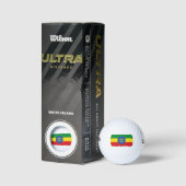 Flagge Äthiopiens Golfball (Verpackungen)