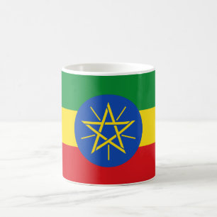 Flagge Äthiopiens Kaffeetasse