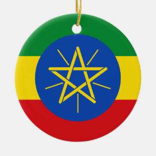 Flagge Äthiopiens Keramik Ornament
