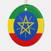 Flagge Äthiopiens Keramik Ornament (Links)