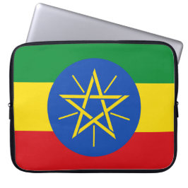 Flagge Äthiopiens Laptopschutzhülle