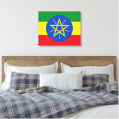 Flagge Äthiopiens Leinwanddruck (Insitu (Schlafzimmer))