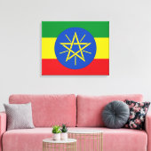 Flagge Äthiopiens Leinwanddruck (Insitu (Wohnzimmer))