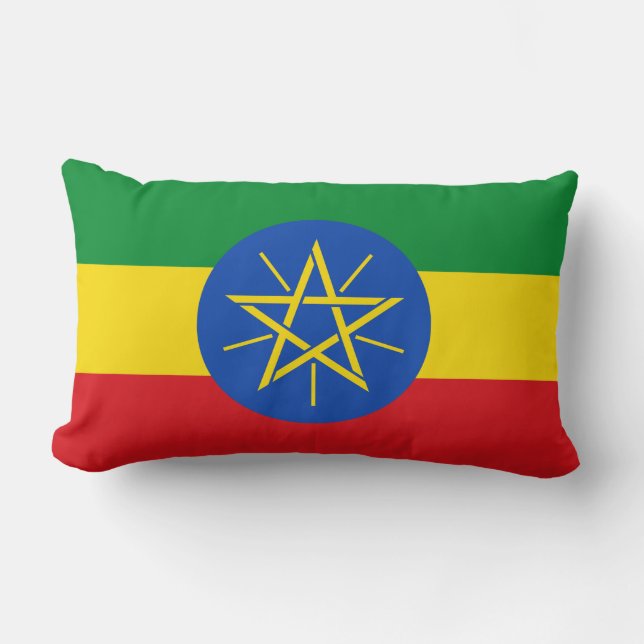Flagge Äthiopiens Lendenkissen (Vorderseite)