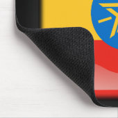 Flagge Äthiopiens Mousepad (Ecke)