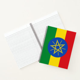 Flagge Äthiopiens Notizblock