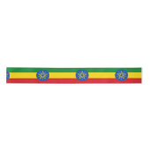 Flagge Äthiopiens Satinband (Vorderseite)