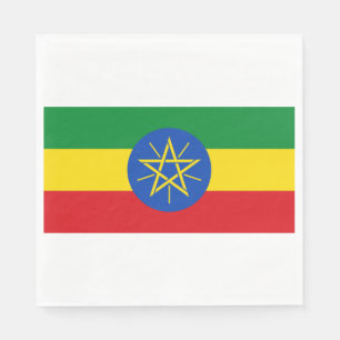Flagge Äthiopiens Serviette