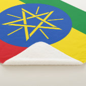 Flagge Äthiopiens Sherpadecke (3/4)