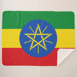 Flagge Äthiopiens Sherpadecke