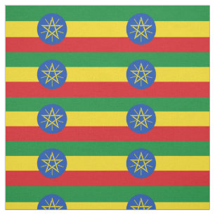 Flagge Äthiopiens Stoff