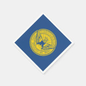 Flagge Atlanta, Georgia Papier Napkins Serviette (Ecke)