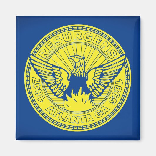 Flagge Atlanta, Georgien Magnet (Vorne)