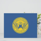 Flagge Atlanta (Georgien, USA) Karte (Stehend Vorderseite)