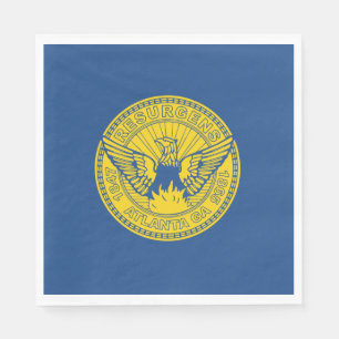 Flagge Atlanta (Georgien, USA) Serviette