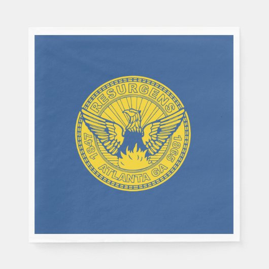 Flagge Atlanta (Georgien, USA) Serviette (Vorderseite)