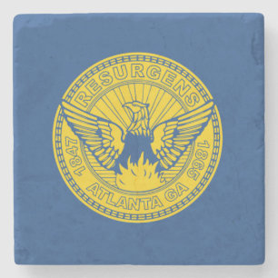 Flagge Atlanta (Georgien, USA) Steinuntersetzer