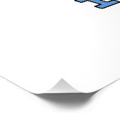 Flagge auf Karte Argentiniens Poster (Ecke)