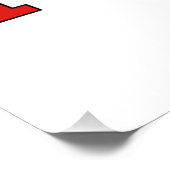 Flagge auf Karte der Türkei Poster (Ecke)