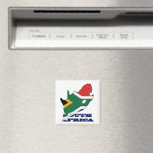 Flagge auf Karte Südafrikas Magnet (In Situ (Geschirrspüler))