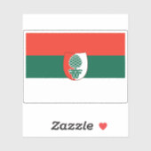 Flagge Augsburgs, Deutschland Aufkleber (Blatt)