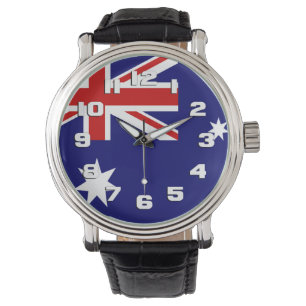Flagge Australiens Armbanduhr