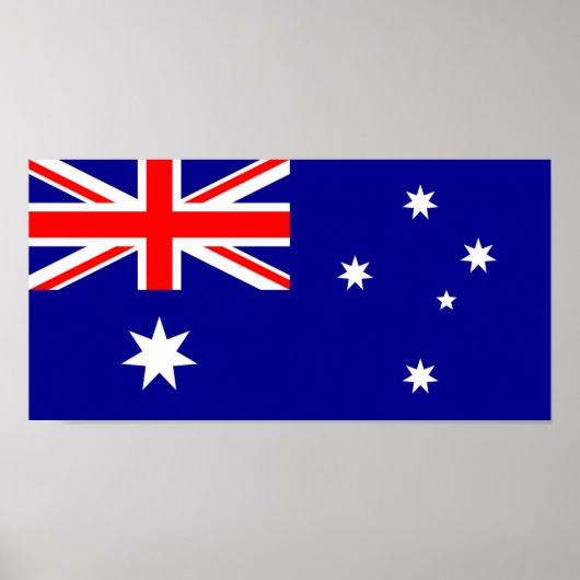 Flagge Australiens - australische Flagge Poster (Vorne)