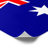 Flagge Australiens - australische Flagge Poster (Ecke)