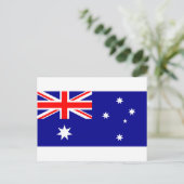 Flagge Australiens - australische Flagge Postkarte (Stehend Vorderseite)