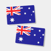Flagge Australiens Ausweis (Vorder- & Rückseite)